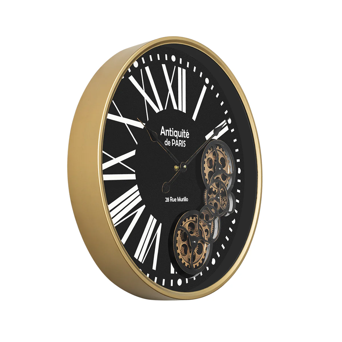 Ambrose Decorative Wall Clock With Moving Gear Mechanism - Image 3