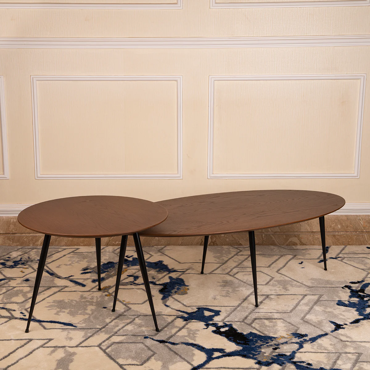 Scandinavian Design Birch Coffee and Side Table Set - Image 4