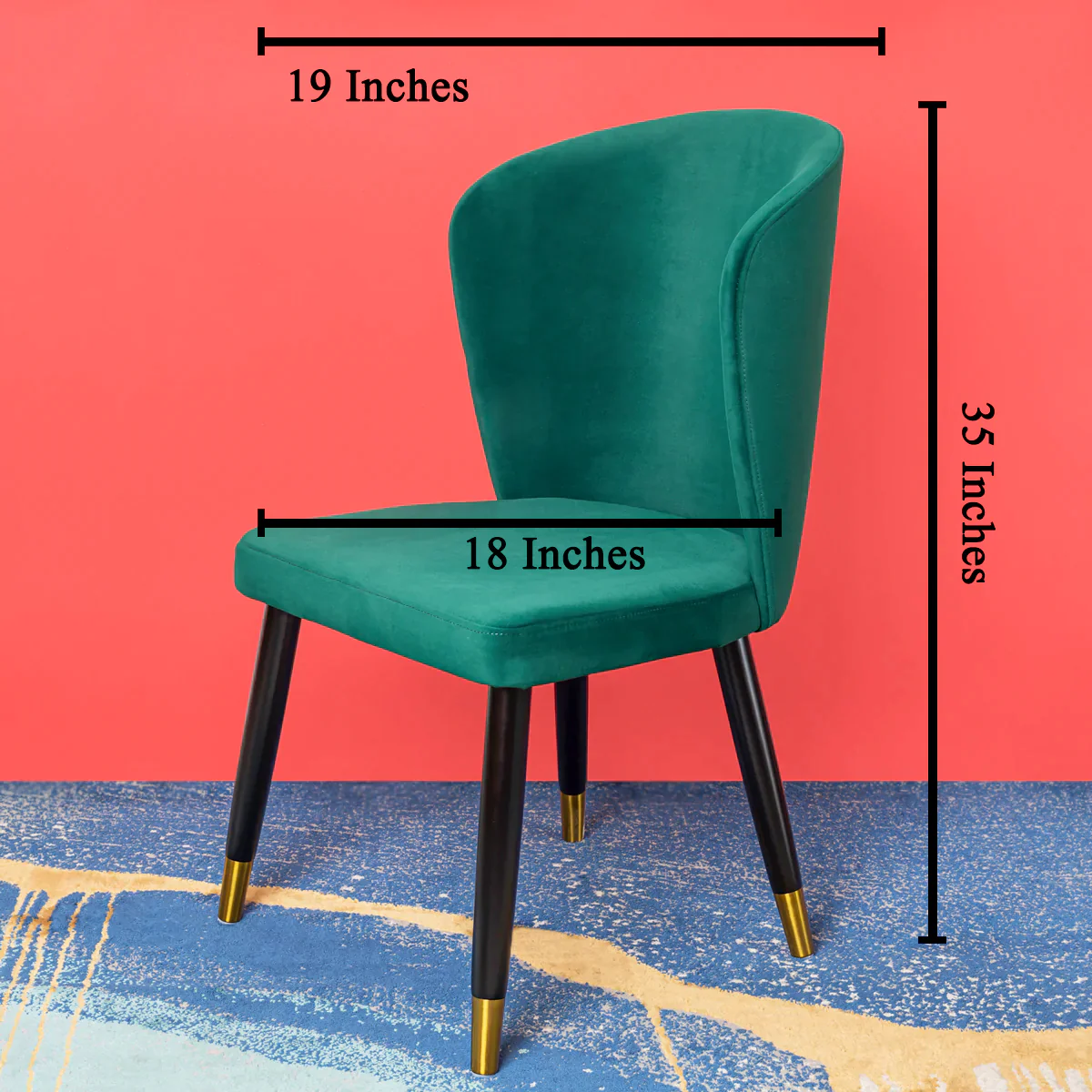 The Kelsey Dining Chair - Green - Image 3