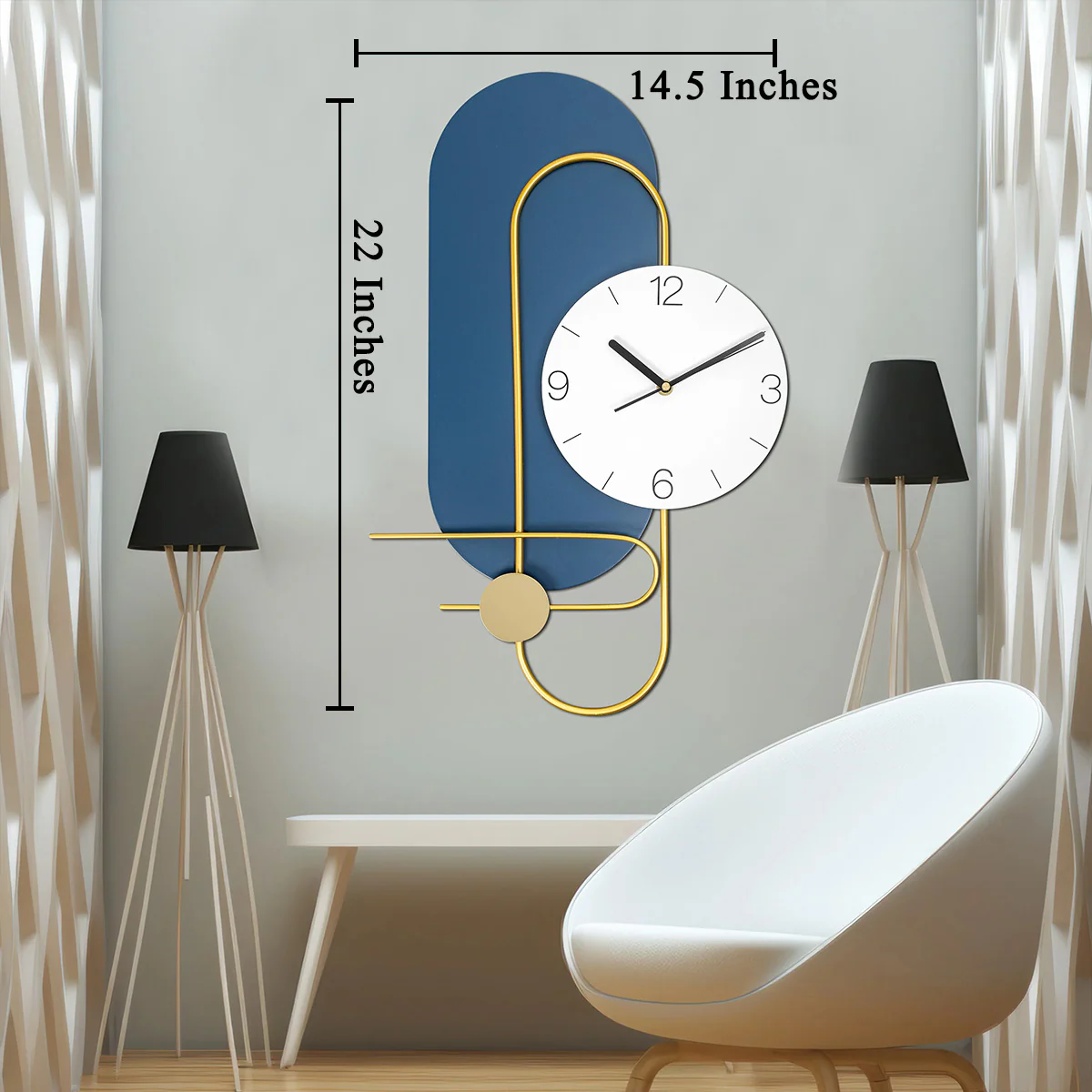 Coastal Comfort Metal Wall Art Clock Buy Wall Clock Online - Image 3