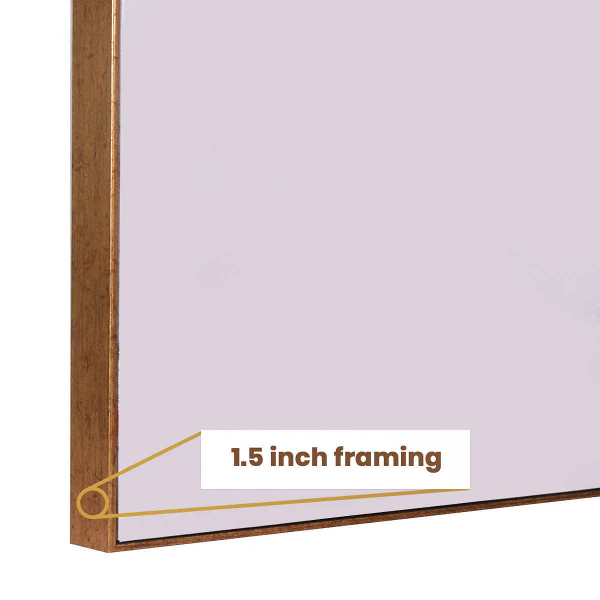 Concentric Triangles Framed Canvas Art Wall Painting - Image 3
