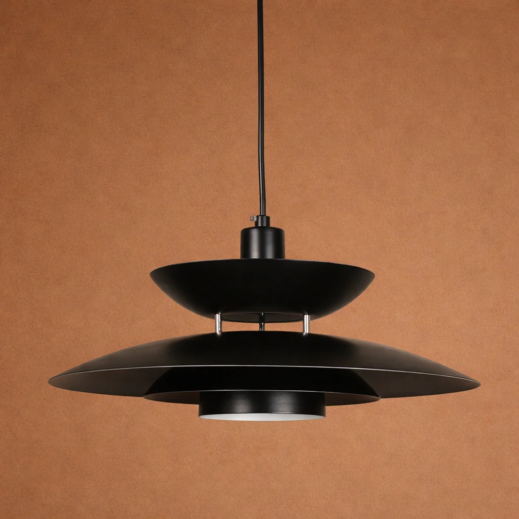 Floating Shade UFO Ceiling Light For Home - Black - Image 4