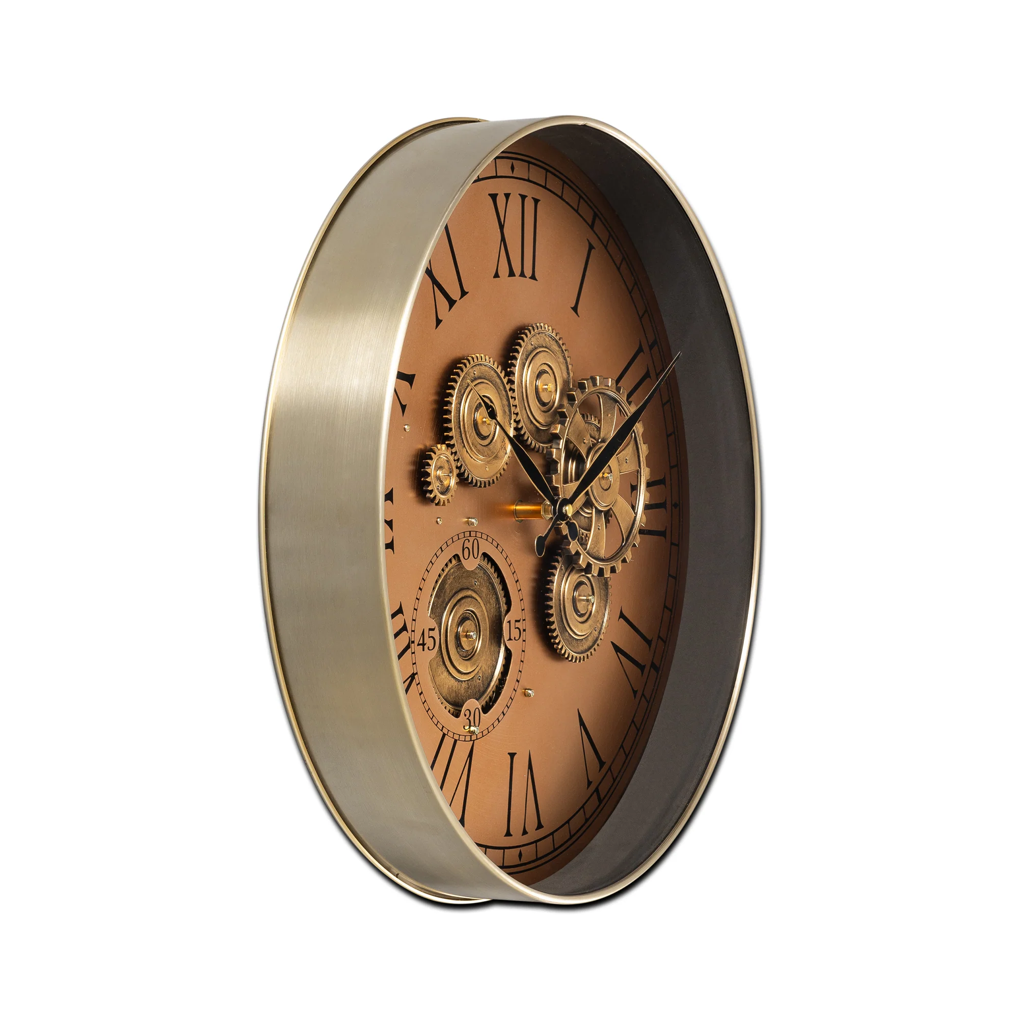 Flux Dial Luxury Designer Wall Clock Online With Moving Gear Mechanism Buy Wall Clock Online (Steel Body) - Image 4