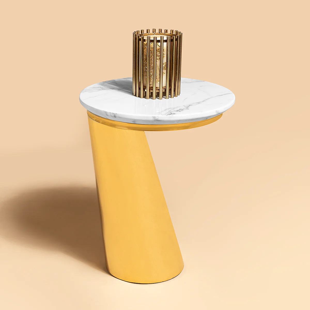 Harmonic Hub Side Table (Stainless Steel) - Image 3