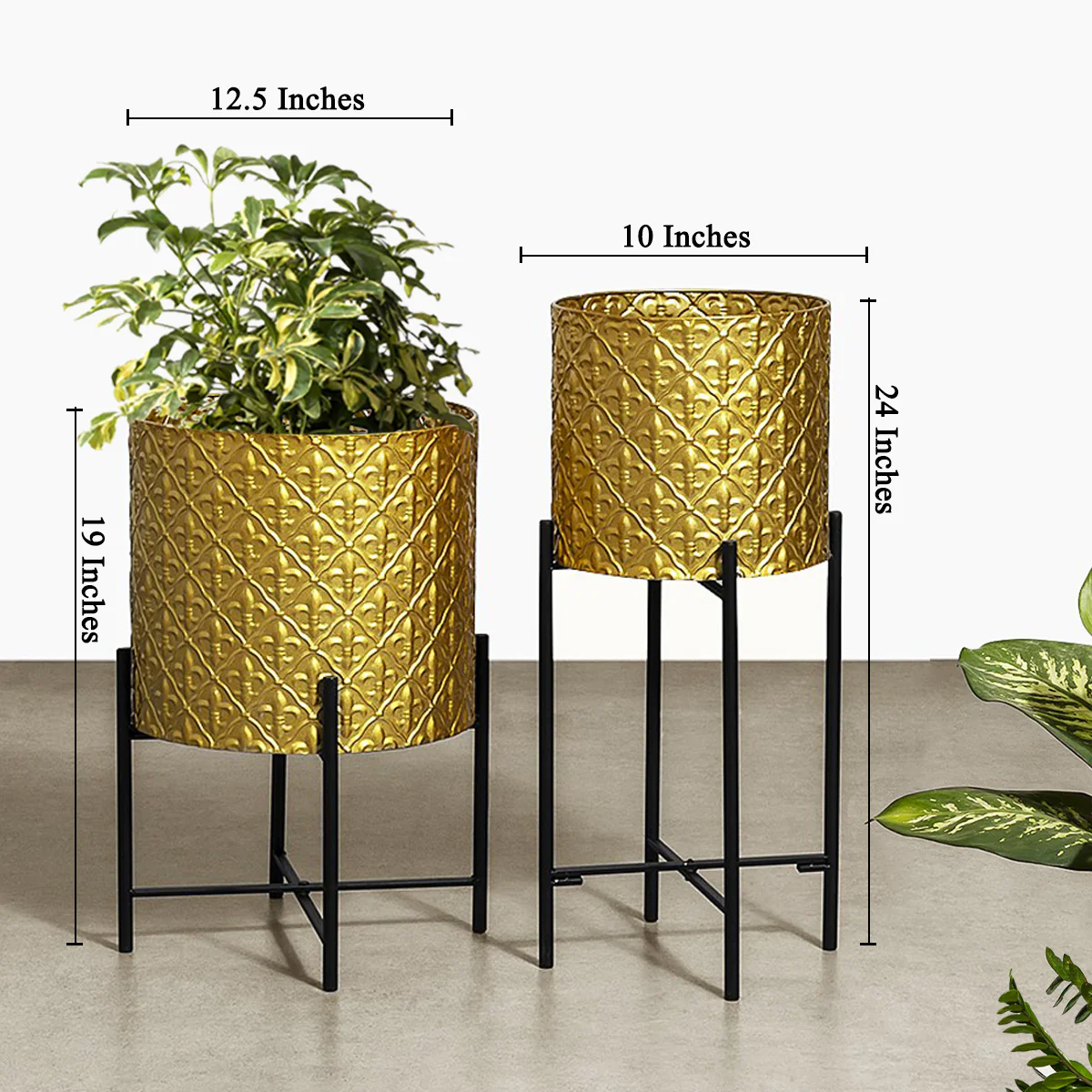 Leafy Love Planters - Set of 2 - Image 2