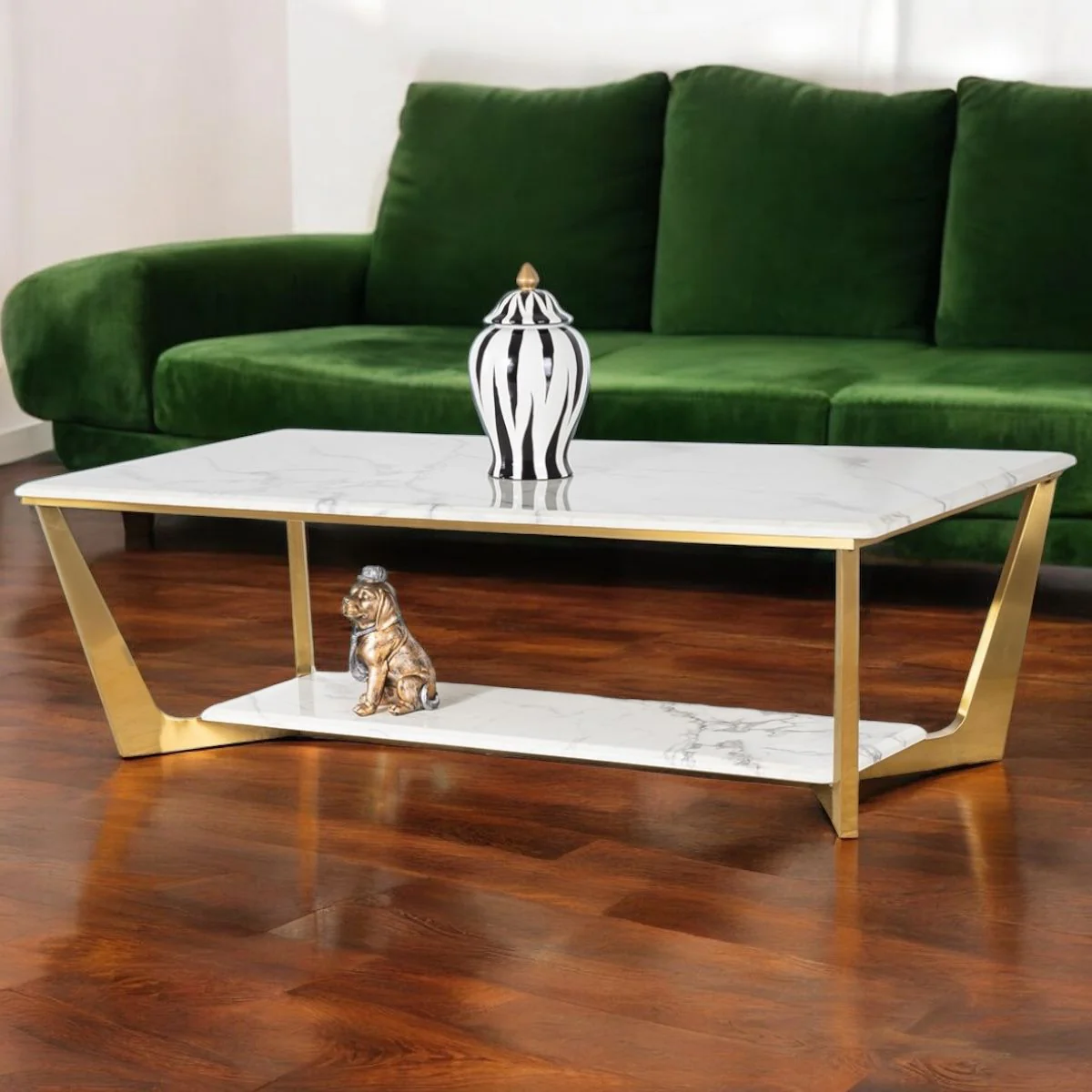 Marquis Mode Double Decker Coffee Table (Stainless Steel)