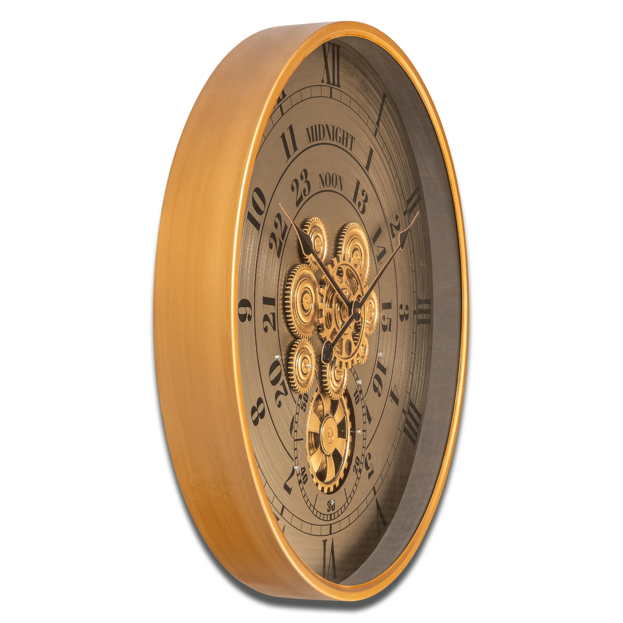 Milestone Marker Luxury Designer Wall Clock For Living Room With Moving Gear Mechanism Buy Wall Clock Online (Steel Body) - Image 3