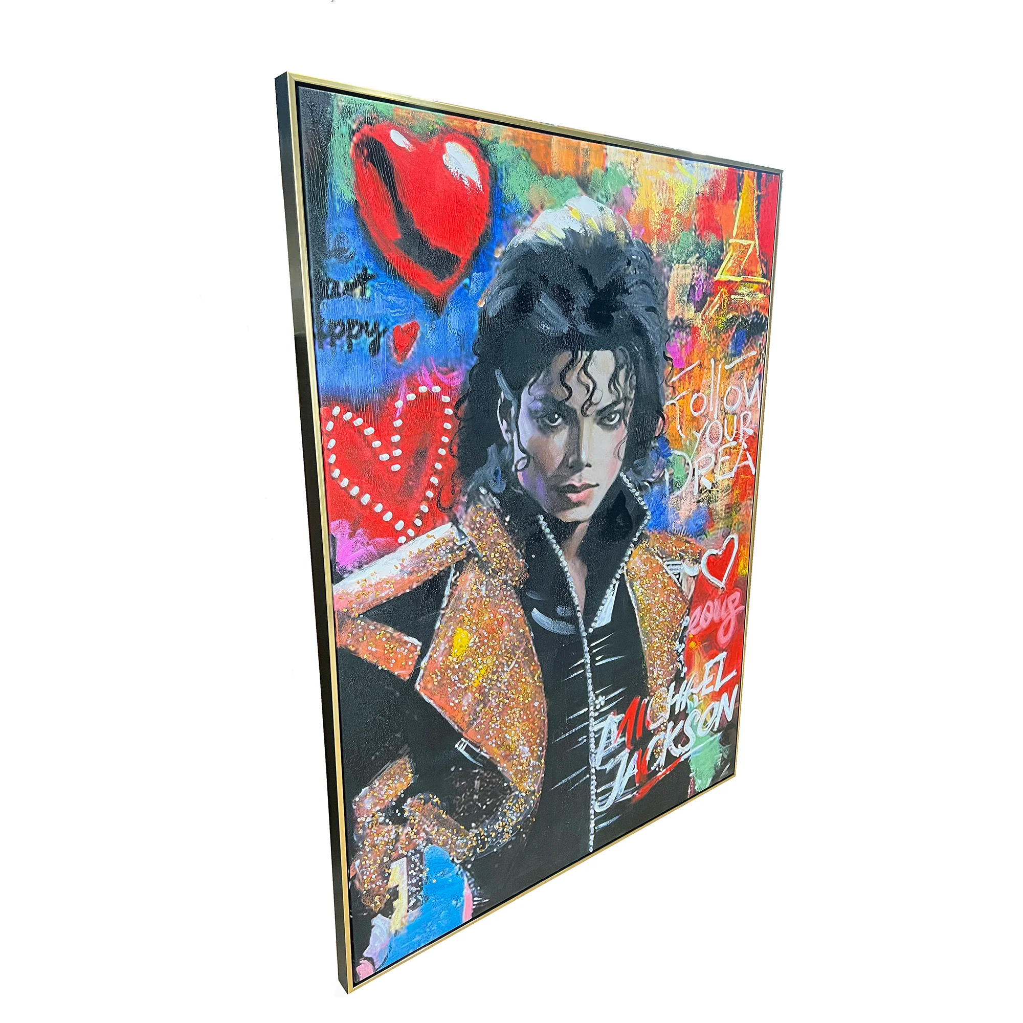 Moonwalk Masterpiece Hand painting painting for home Wall (With Outer Floater Frame) (47x35.5 Inches) - Image 3