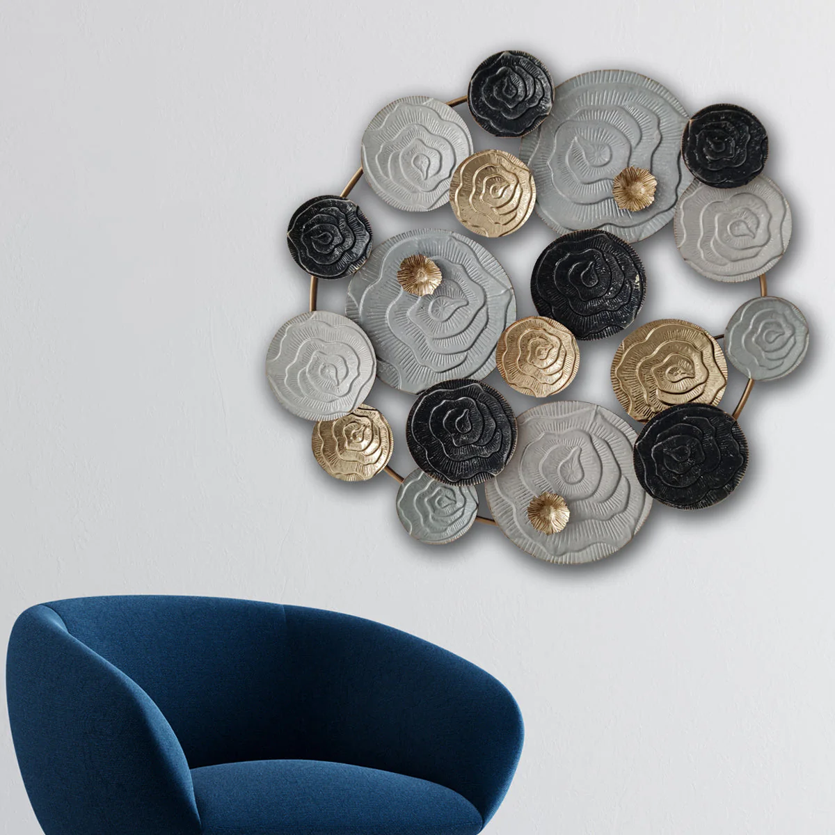 Muscat Circular Discs Wall Decoration Metal Art for Wall - Image 4