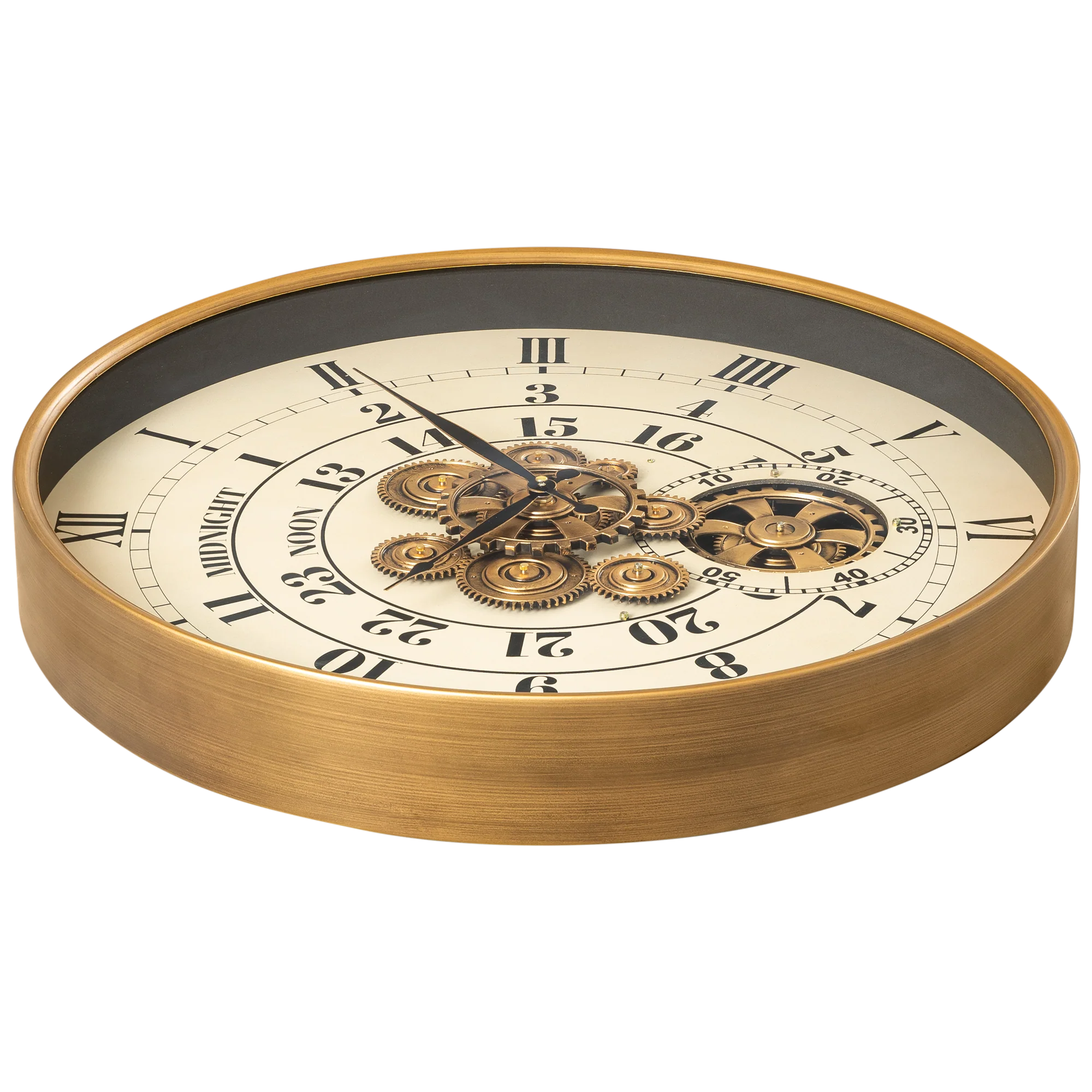 Mystic Motion Luxury Designer Watches Wall Clock For Living Room With Moving Gear Mechanism Buy Wall Clock Online - Big (White) (Steel Body) - Image 5