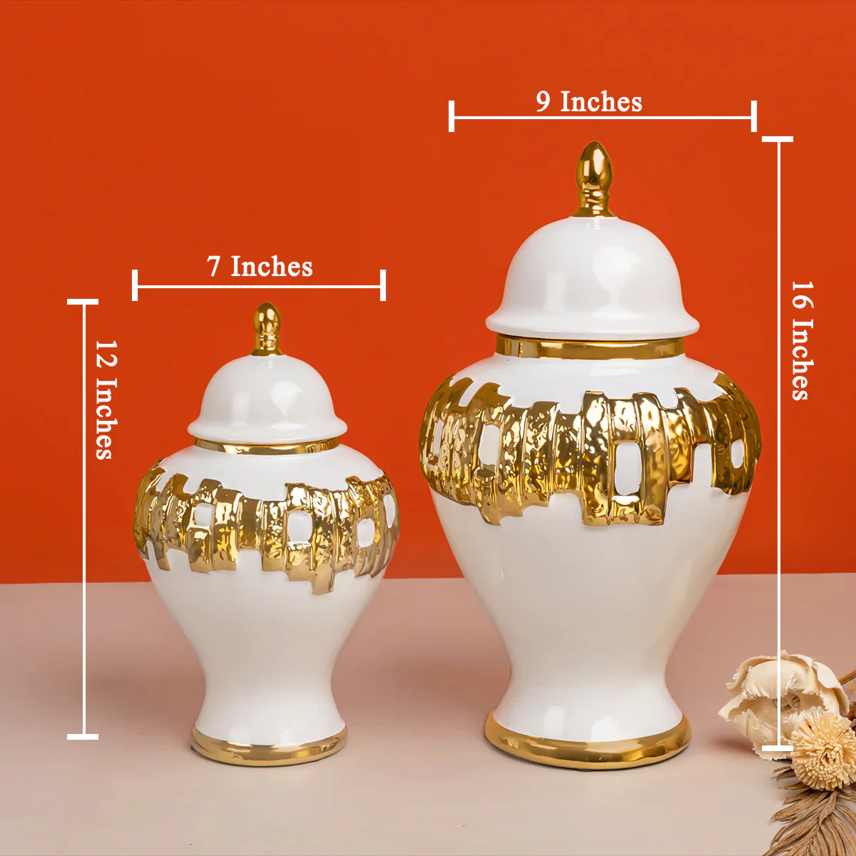 Pescara Decorative Vase and Showpiece - Set Of 2 - Image 2