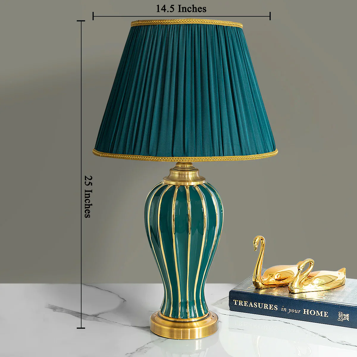 Serene Glow Ceramic Table Lamp - Image 3