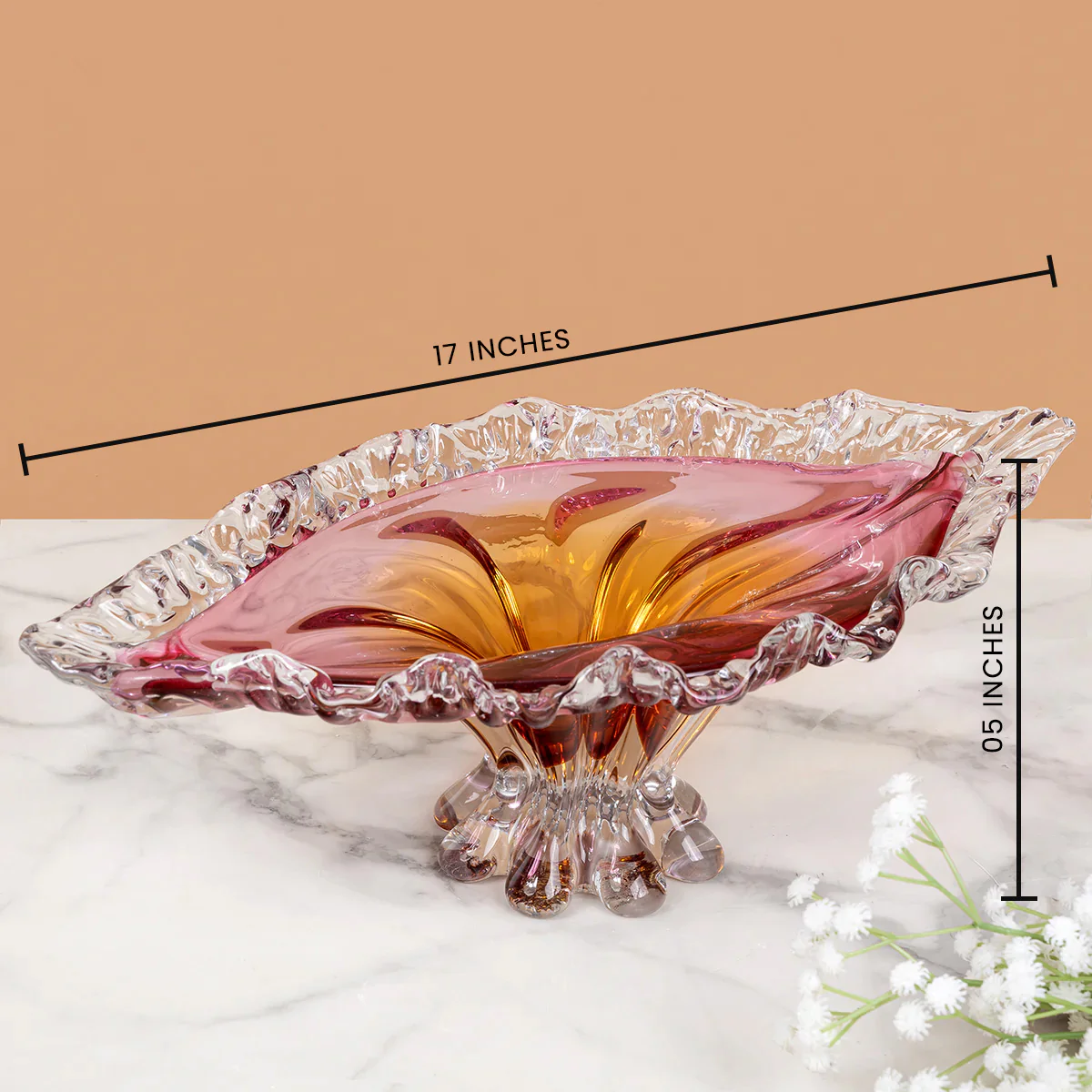 Serenity Crystal Handblown  Glass Vase & Decorative showpiece - Image 2