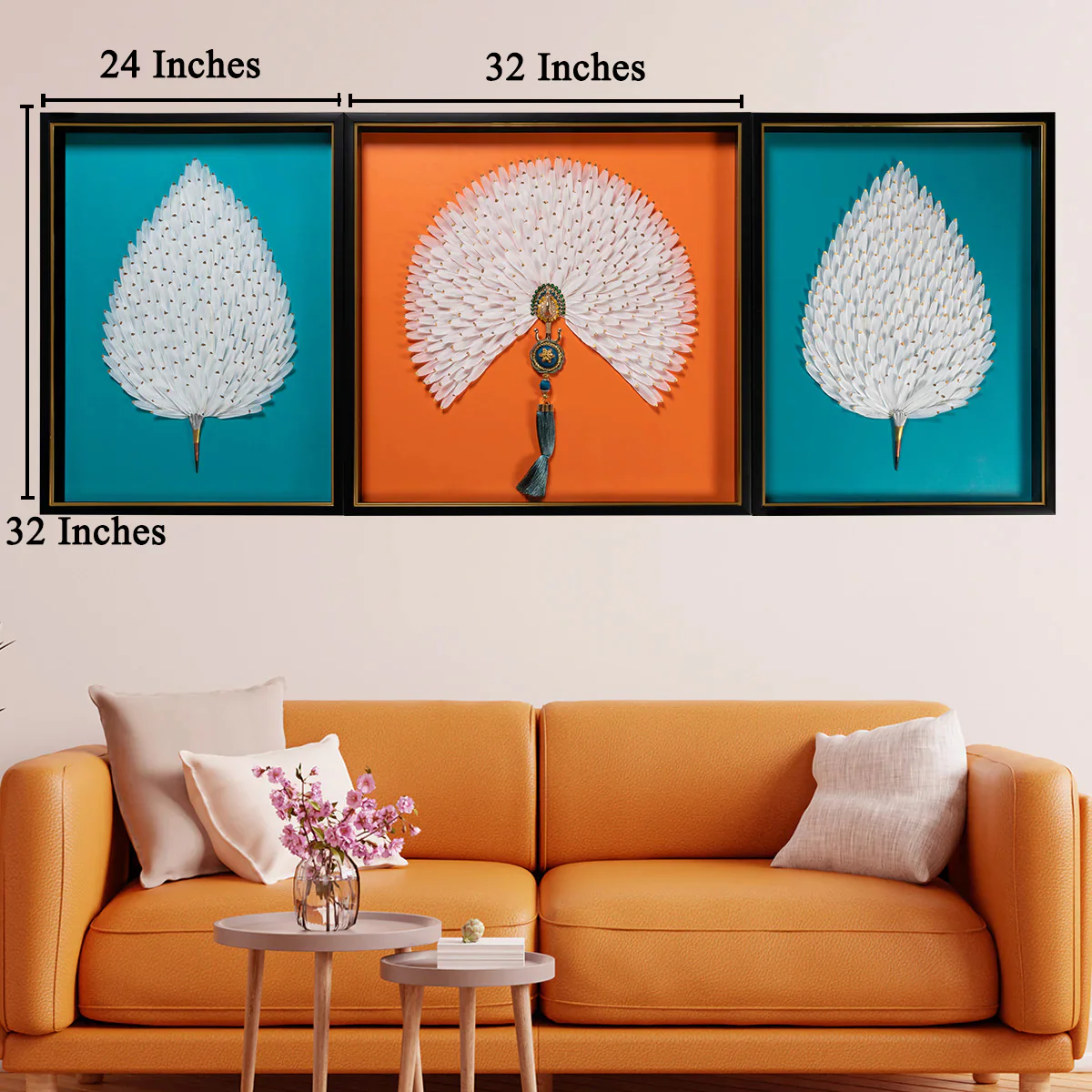 Serenity in Bloom Shadow Box Wall Decoration Piece - Set of 3 - Image 3