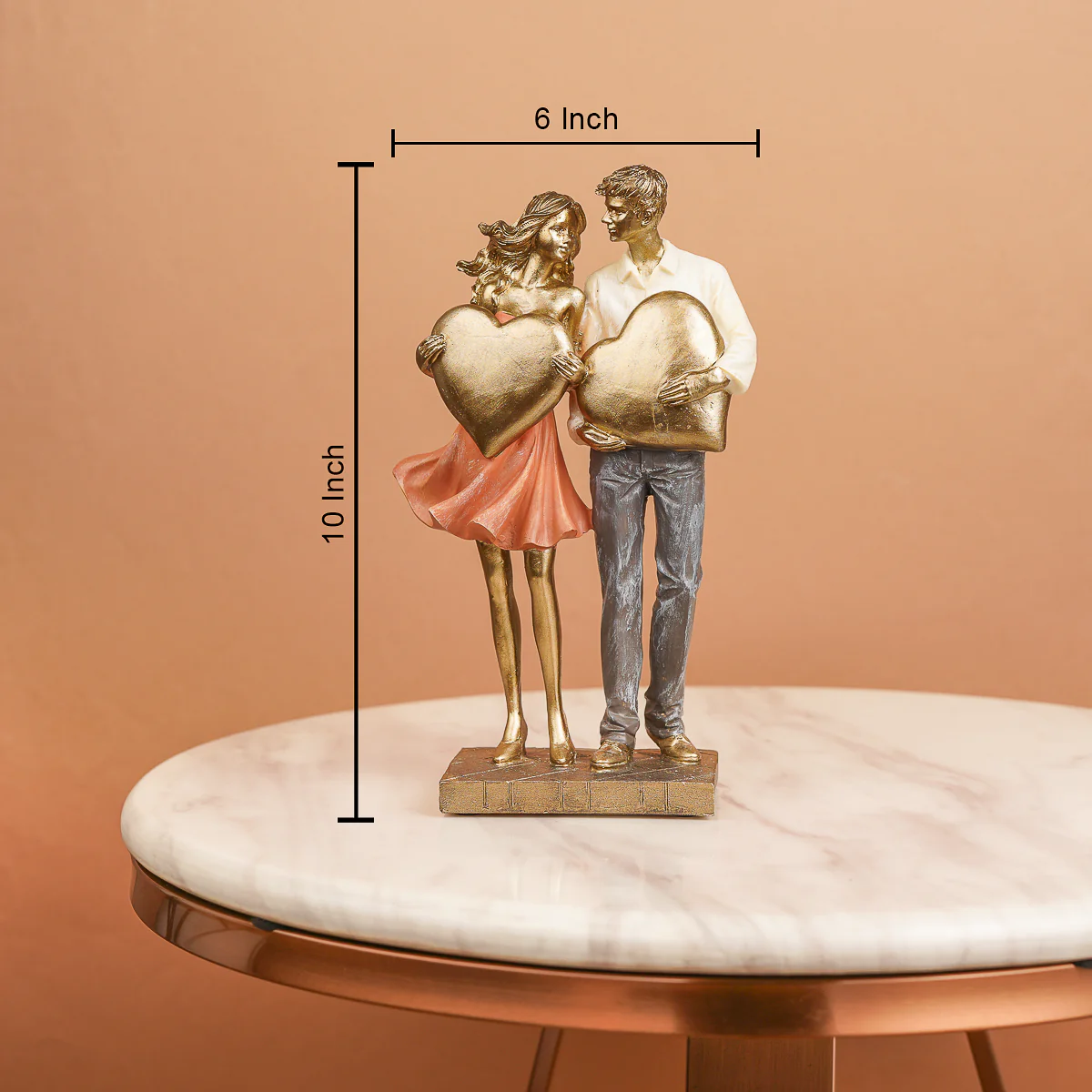 Shaze Valentine Couple Decorative Showpiece - Image 2