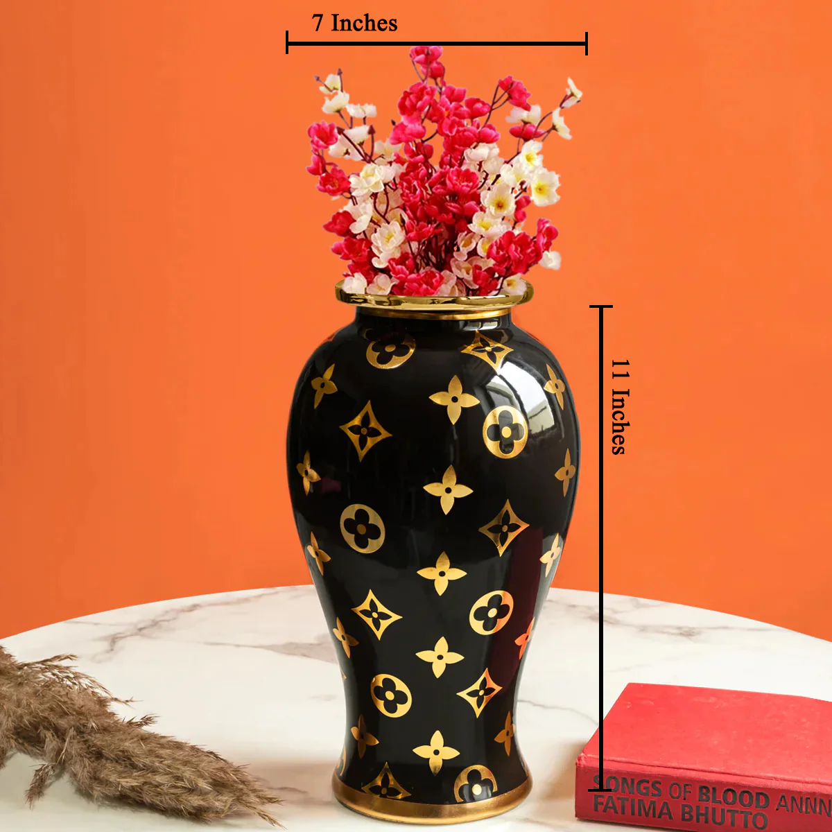 Shooting Star Decorative Ceramic Vase - W/L - Image 2
