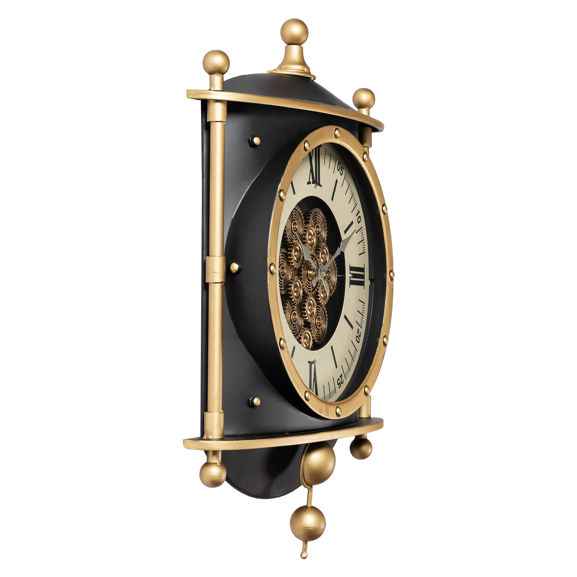 Signature Time Luxury Designer Wall Clock For Living Room With Moving Gear Mechanism Buy Wall Clock Online (Steel Body) - Image 4