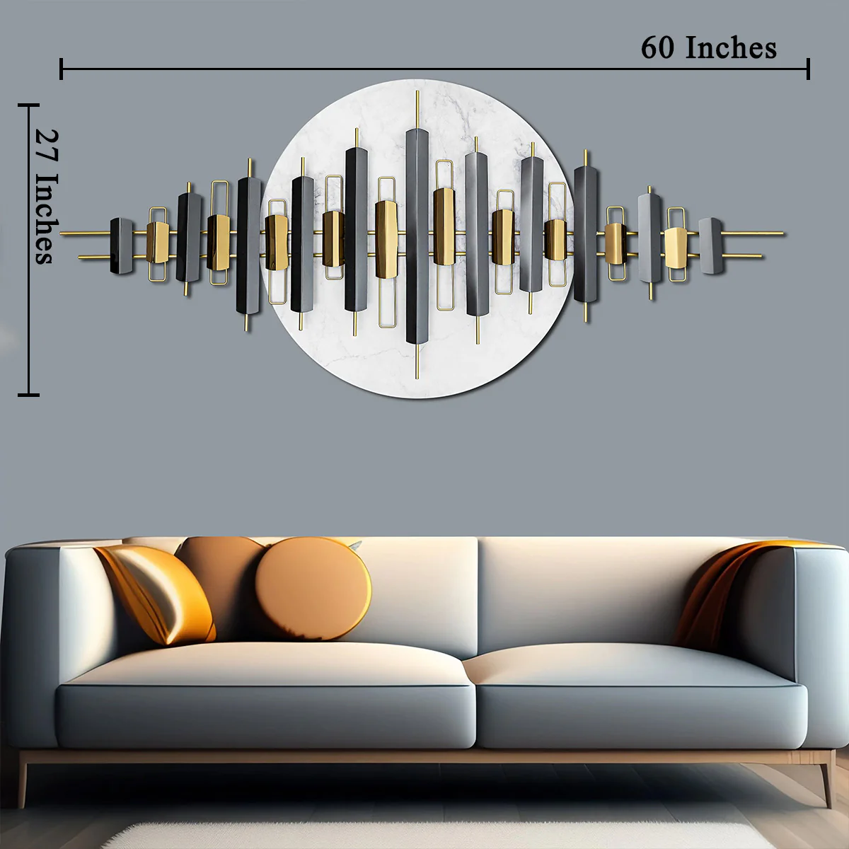Silver Stronghold Metal Wall Art - Image 3
