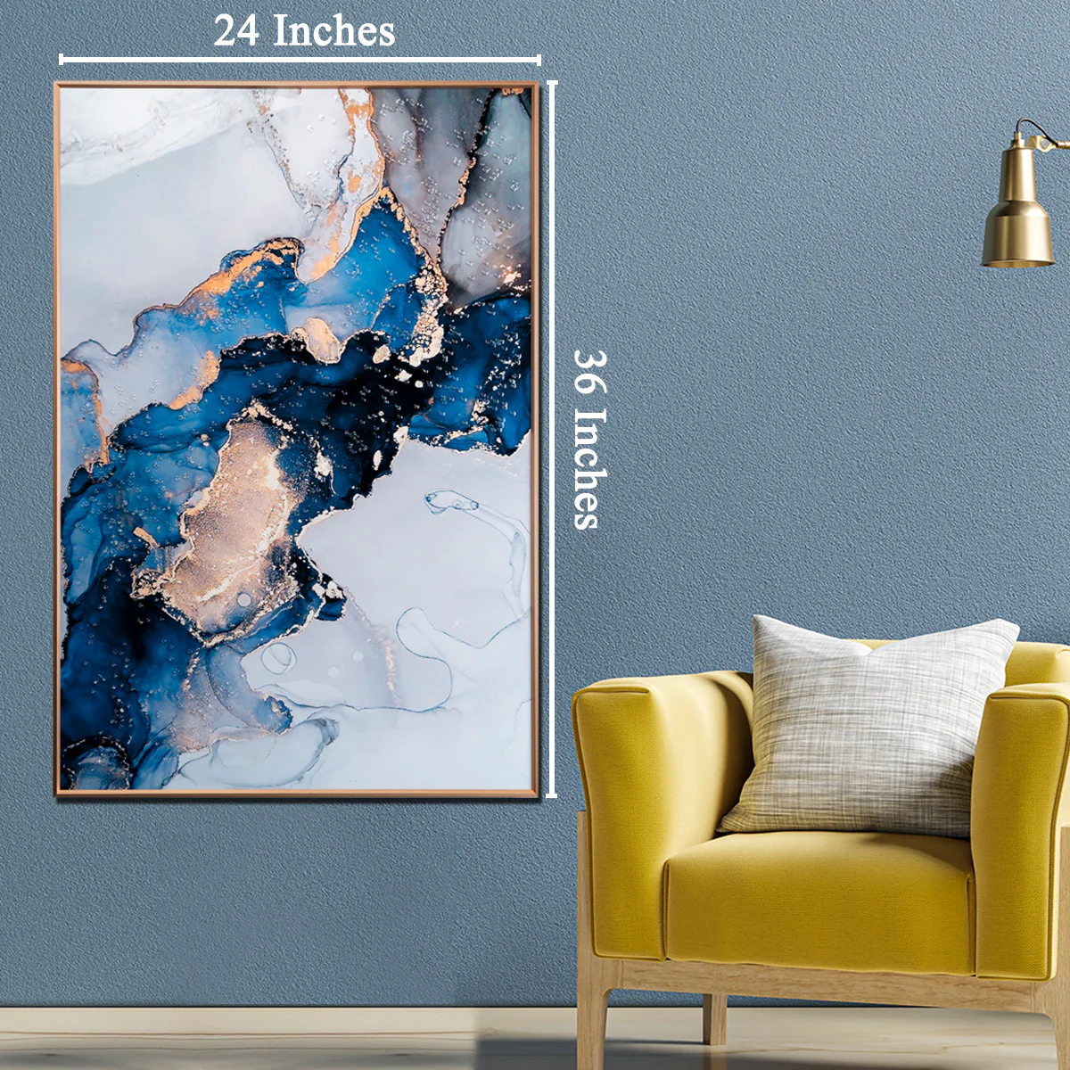 Sky is the limit Framed Crystal Glass Painting - Image 4