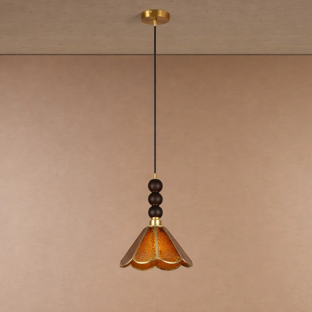 Soft Blossom Pendant Light For Living Room - Brown - Image 2