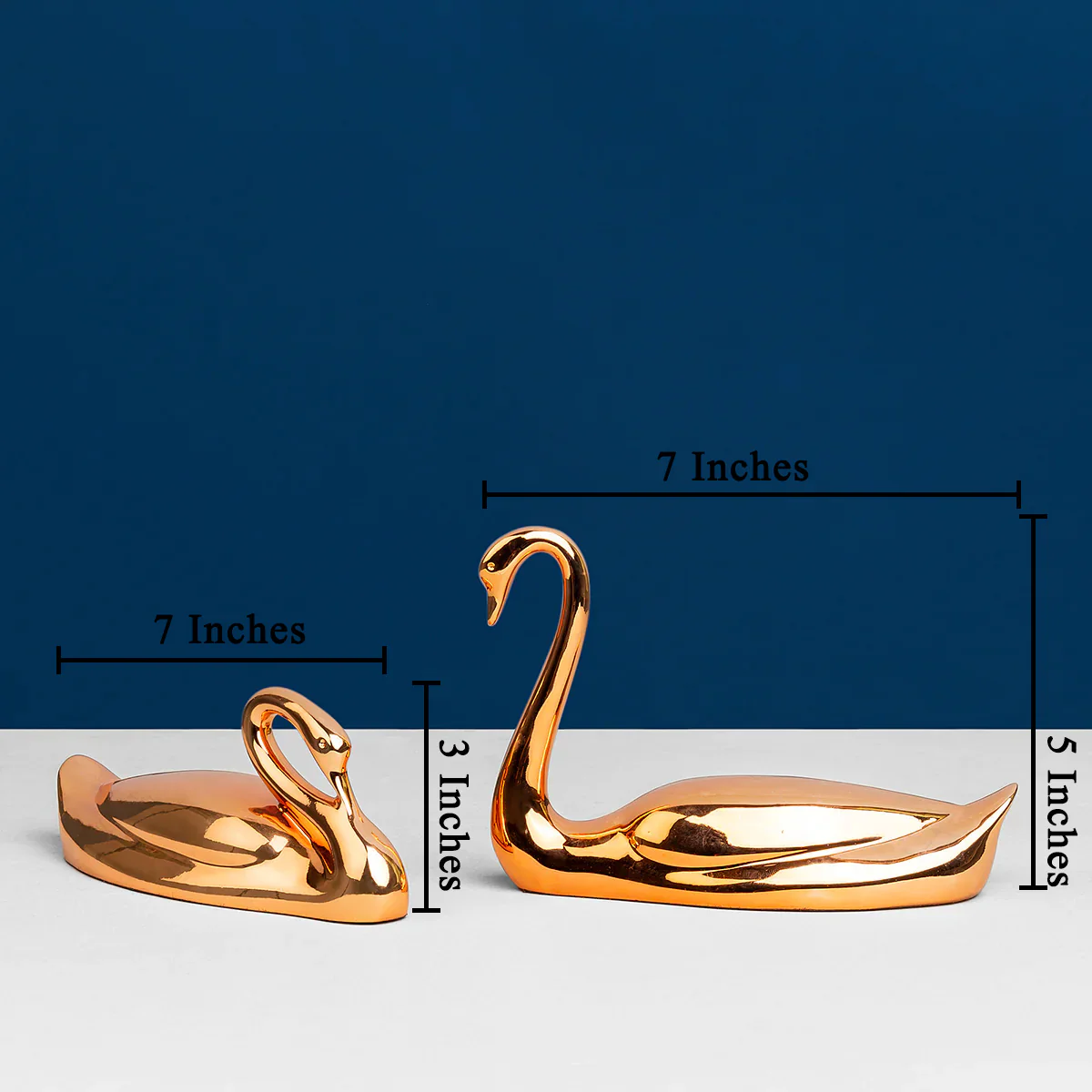 Tempest Tranquil Home Decoration Showpiece - Rose Gold - Image 2