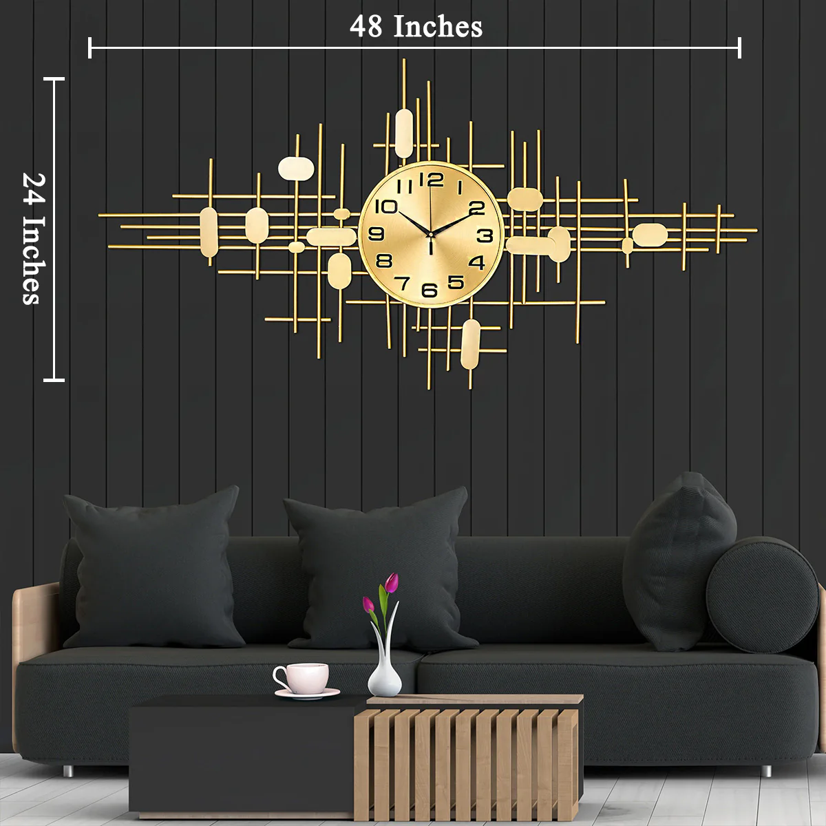 Tempus Terrificus Metal Wall Art Clock & Panel Buy Wall Clock Online - Image 3