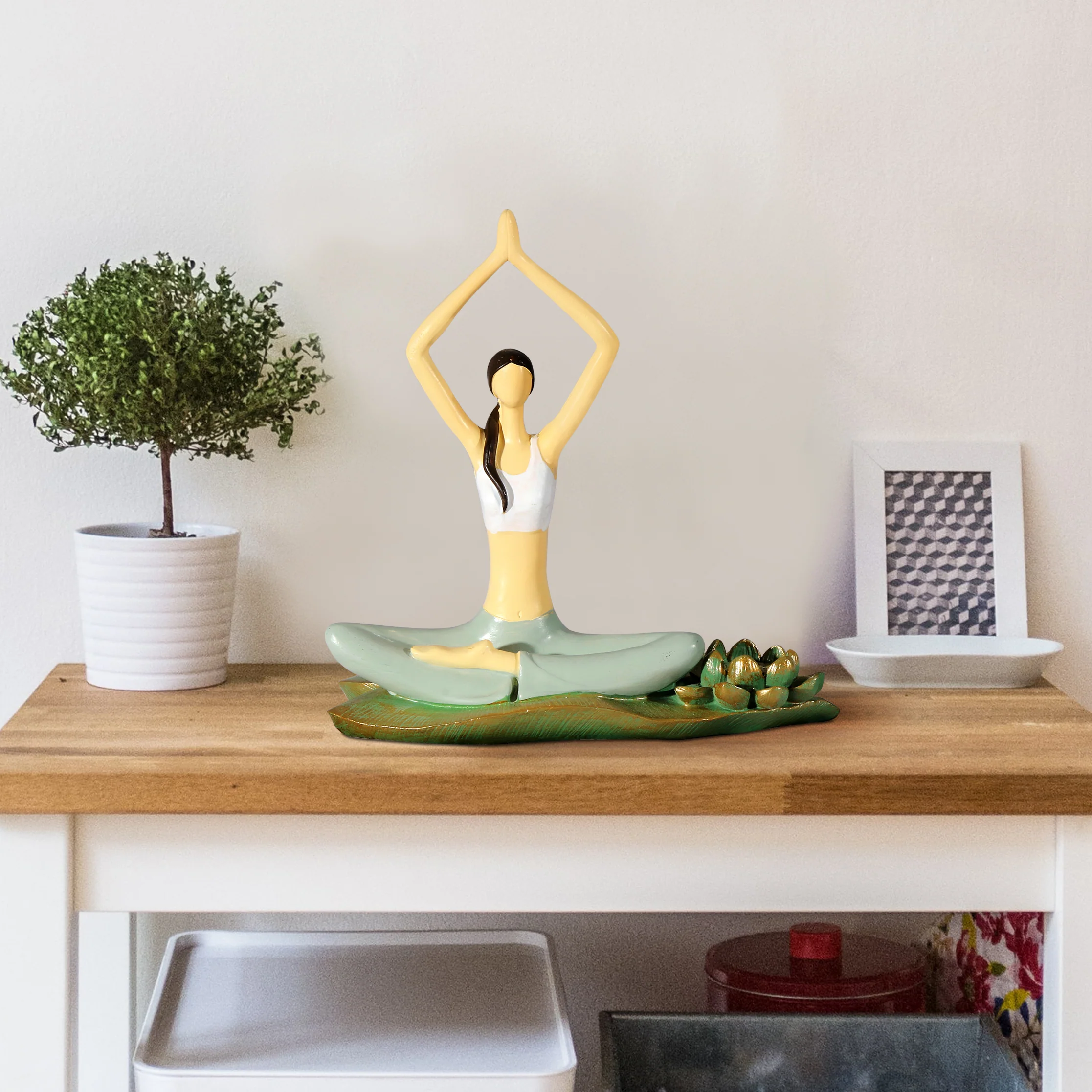 The Blissful Yogi Table Decoration Showpiece - Image 4