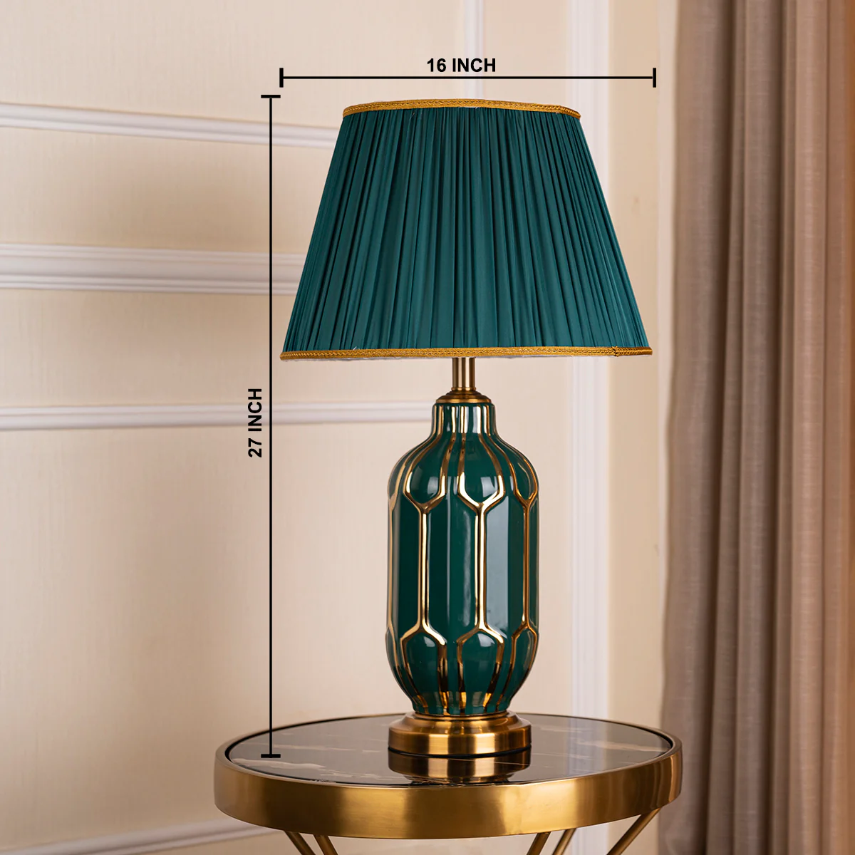 The Crown Royal Decorative Table Lamp - Green (Big) - Image 4