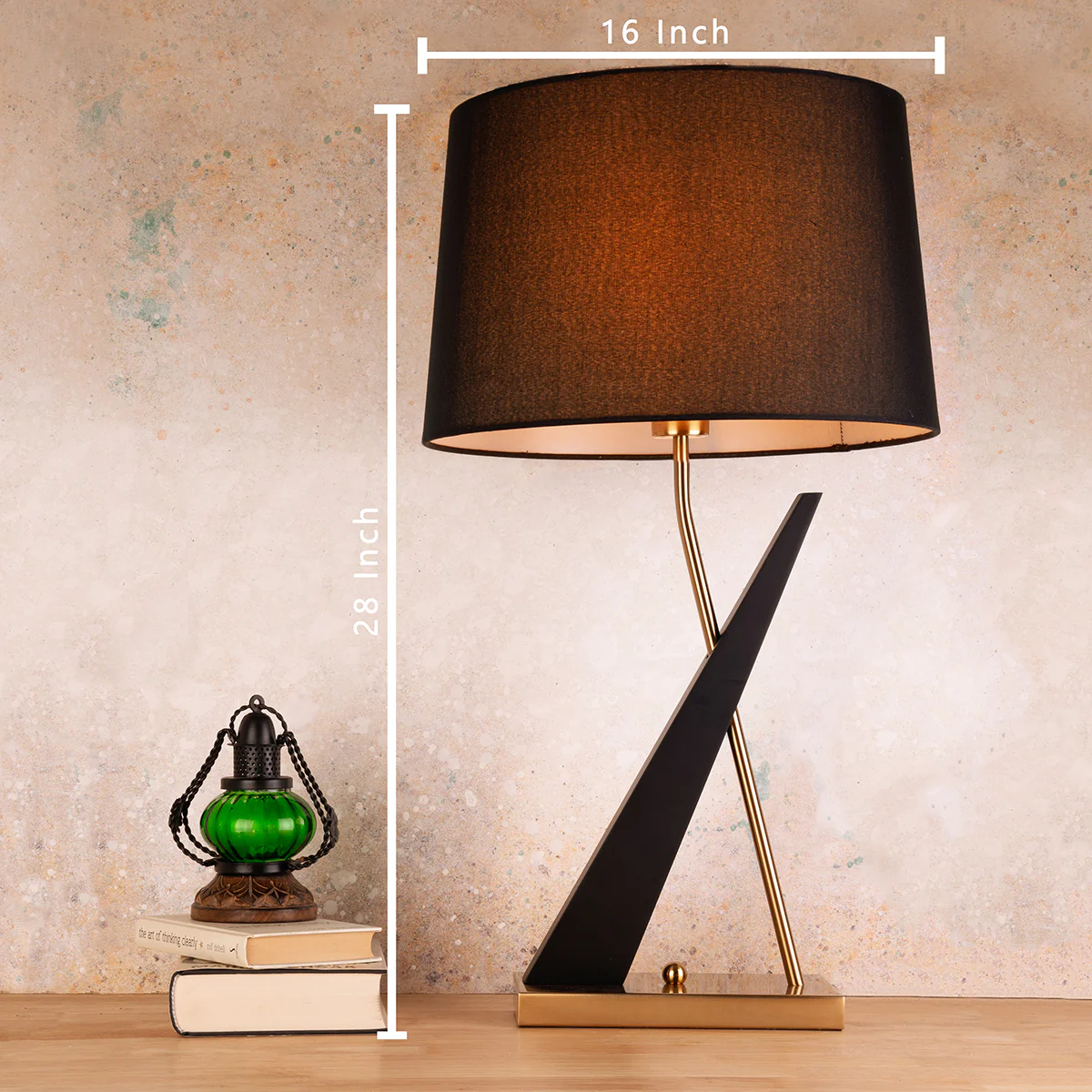 The Evening Charm Stainless Steel Decorative Table Lamp - Image 2