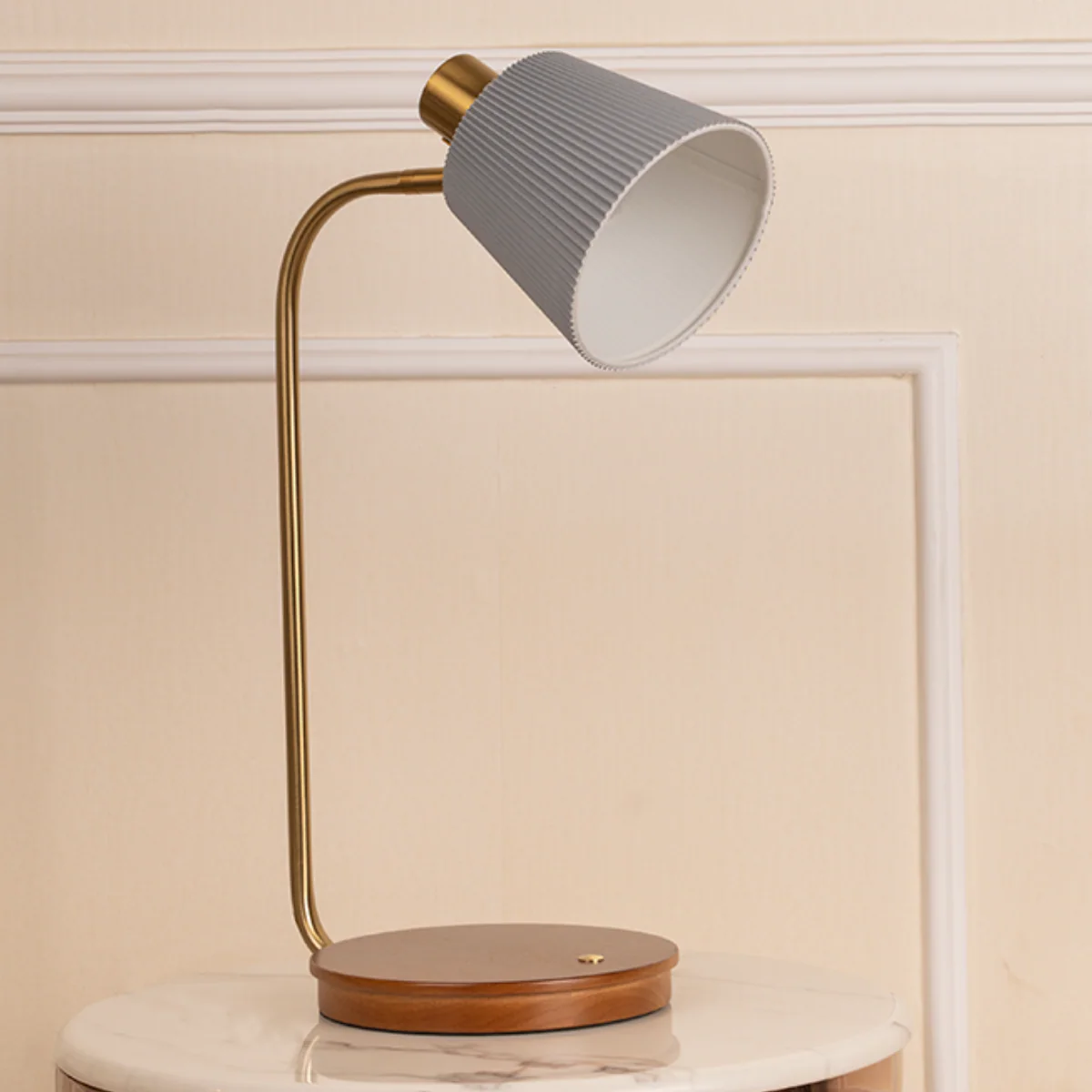 The French Burgundy Desk and Side Table Lamp (With Wireless Charging) - Image 2