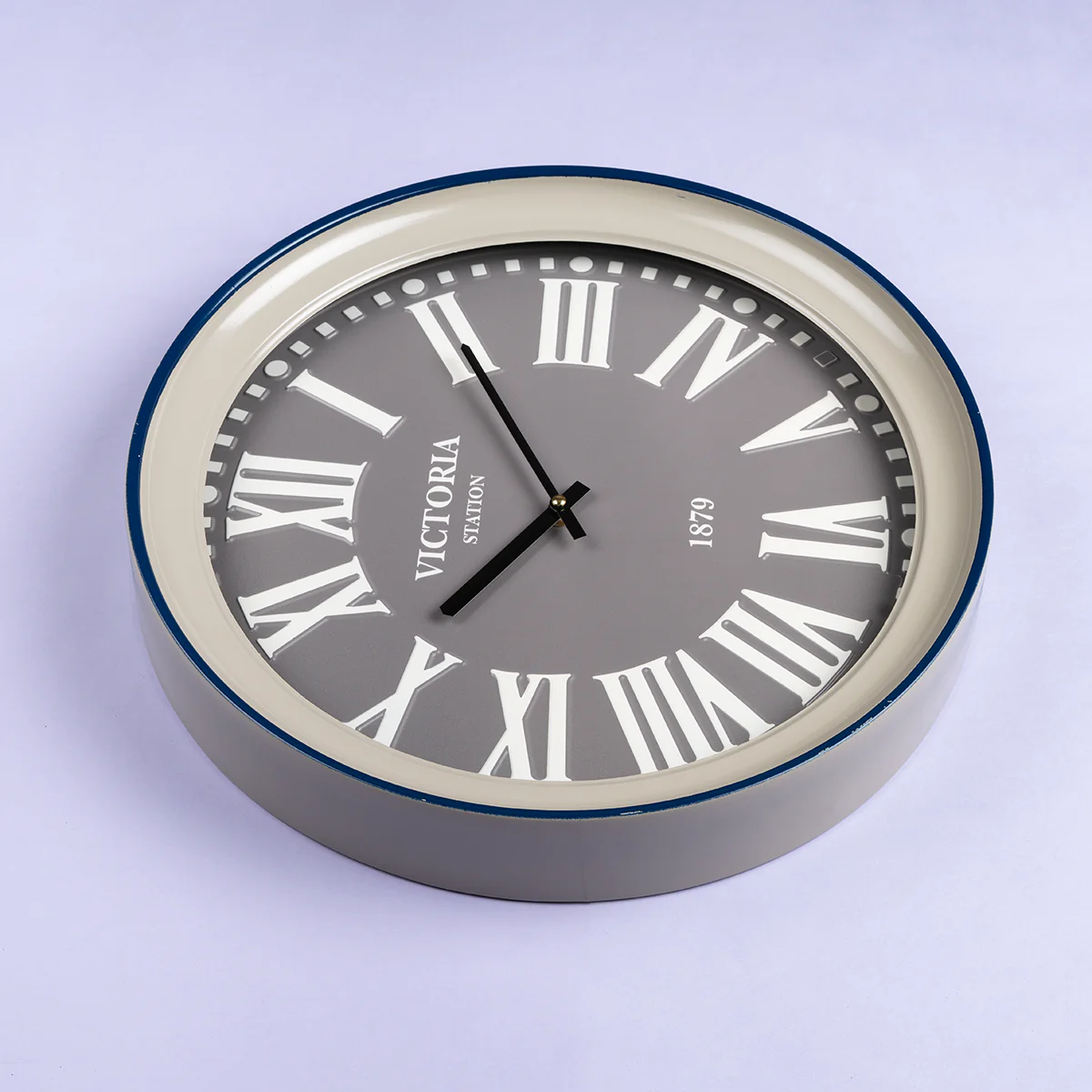 The Victoria Central Station Decorative Wall Clock - Grey - Image 2