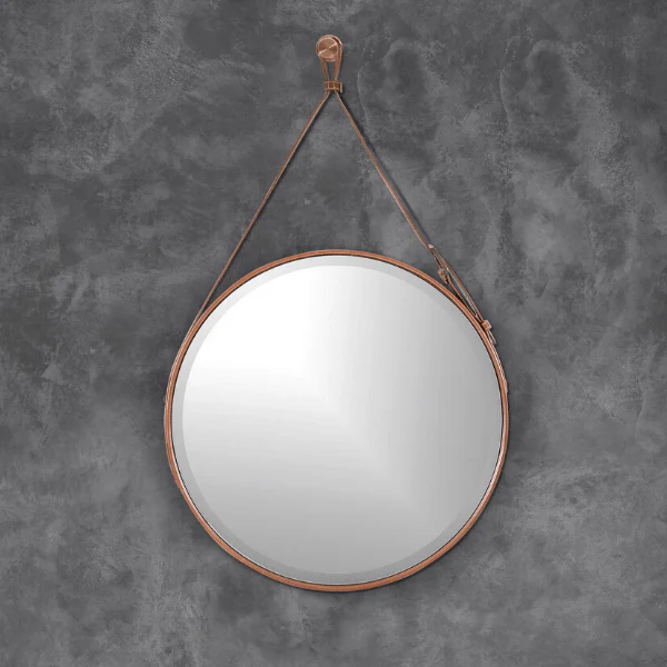 The Leather Belt Decorative Wall Mirror - Image 3