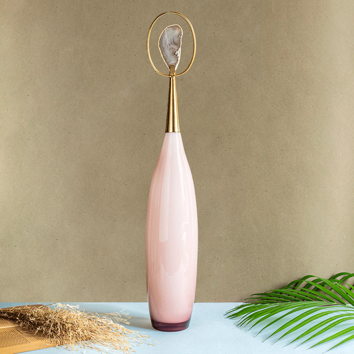 The Milano Handblown Glass Decorative Showpiece - Pair - Image 3