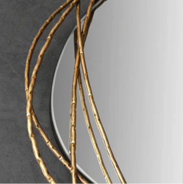 Designer Modern Metal Tube Decorative Wall Mirror - Image 4