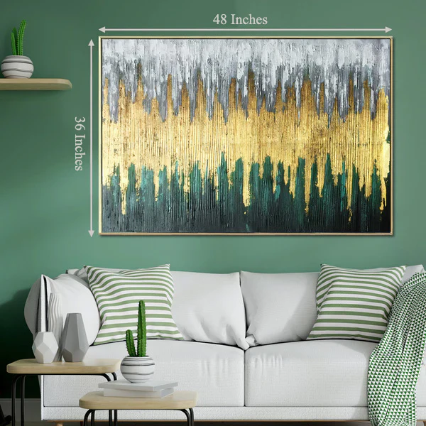 The Natures Love Melting Pot 100% Hand Painted Wall Painting (With Outer Floater Frame) - Image 2