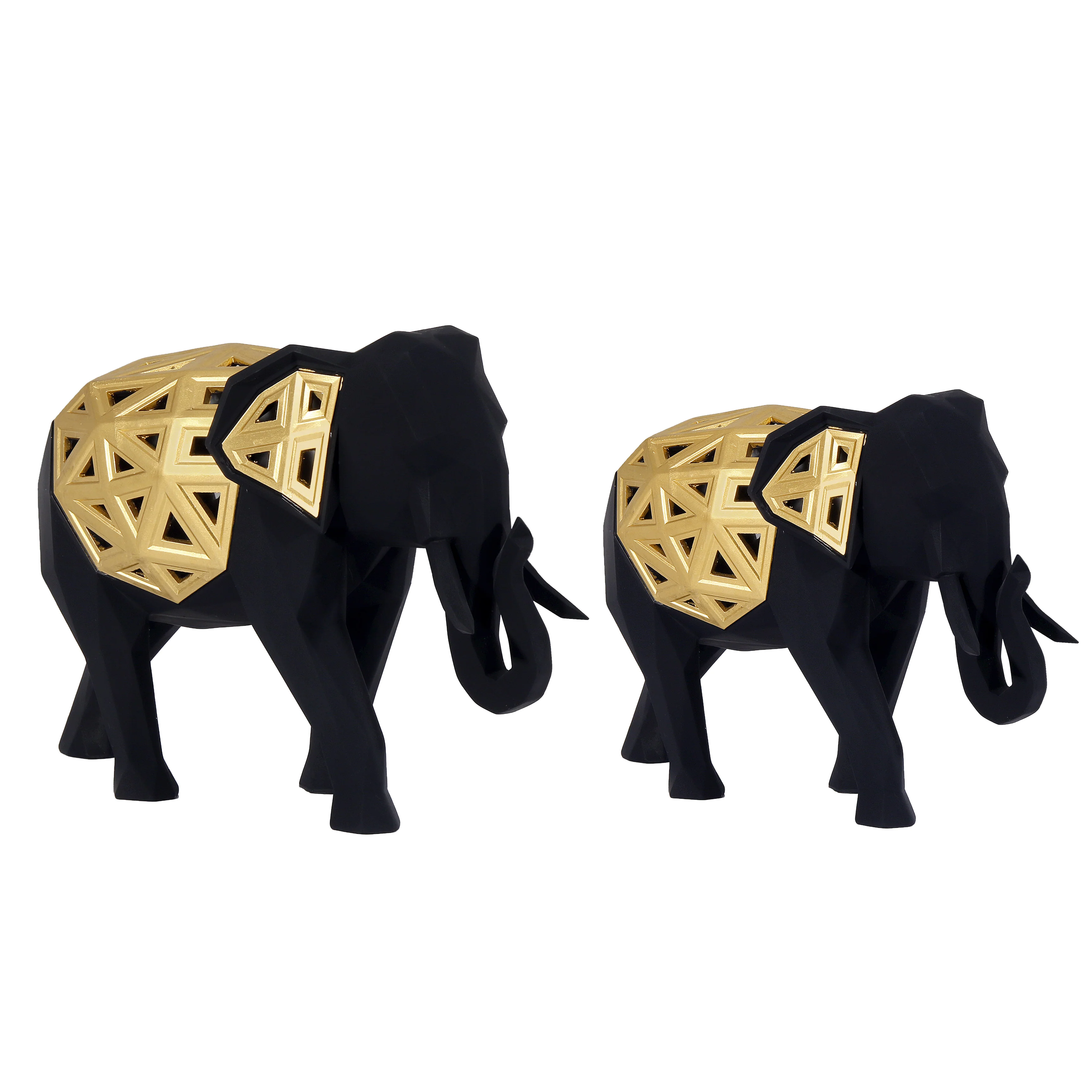 The Royal Elephant Table Decoration Showpiece - Set of 2 - Image 3