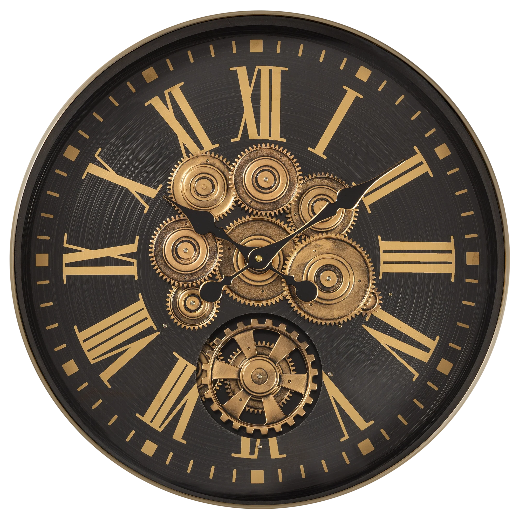 Time Lock Luxury Designer Watches Wall Clock Online With Moving Gear Mechanism Buy Wall Clock Online (Steel Body) - Image 3