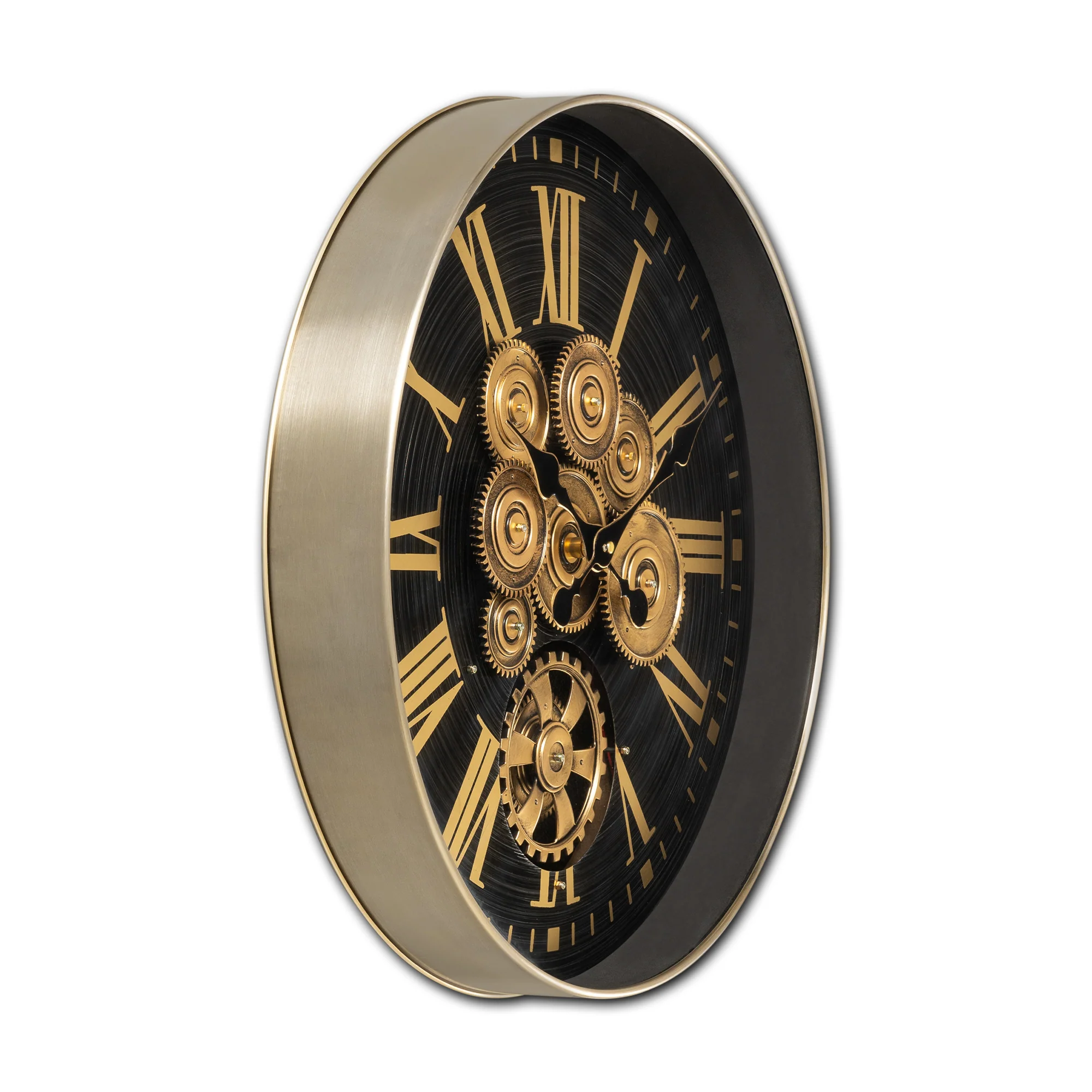 Time Lock Luxury Designer Watches Wall Clock Online With Moving Gear Mechanism Buy Wall Clock Online (Steel Body) - Image 4