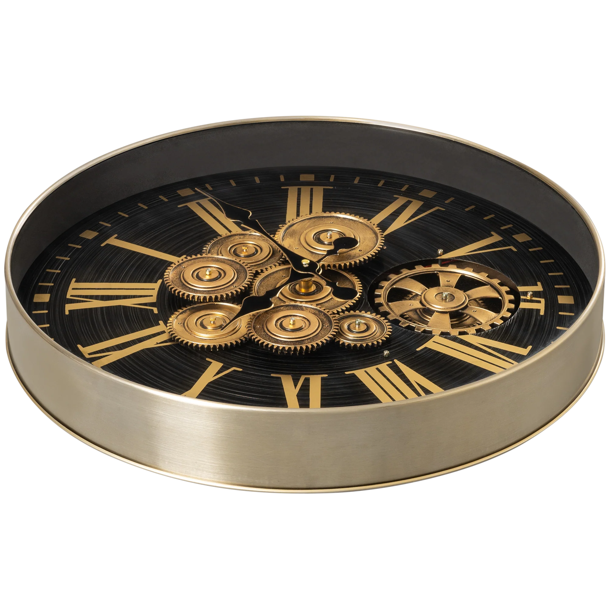 Time Lock Luxury Designer Watches Wall Clock Online With Moving Gear Mechanism Buy Wall Clock Online (Steel Body) - Image 5