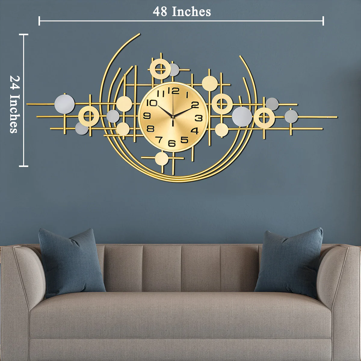 Timekeeper's Treasure Metal Wall Art Clocks for the Home Buy Wall Clock Online - Image 3