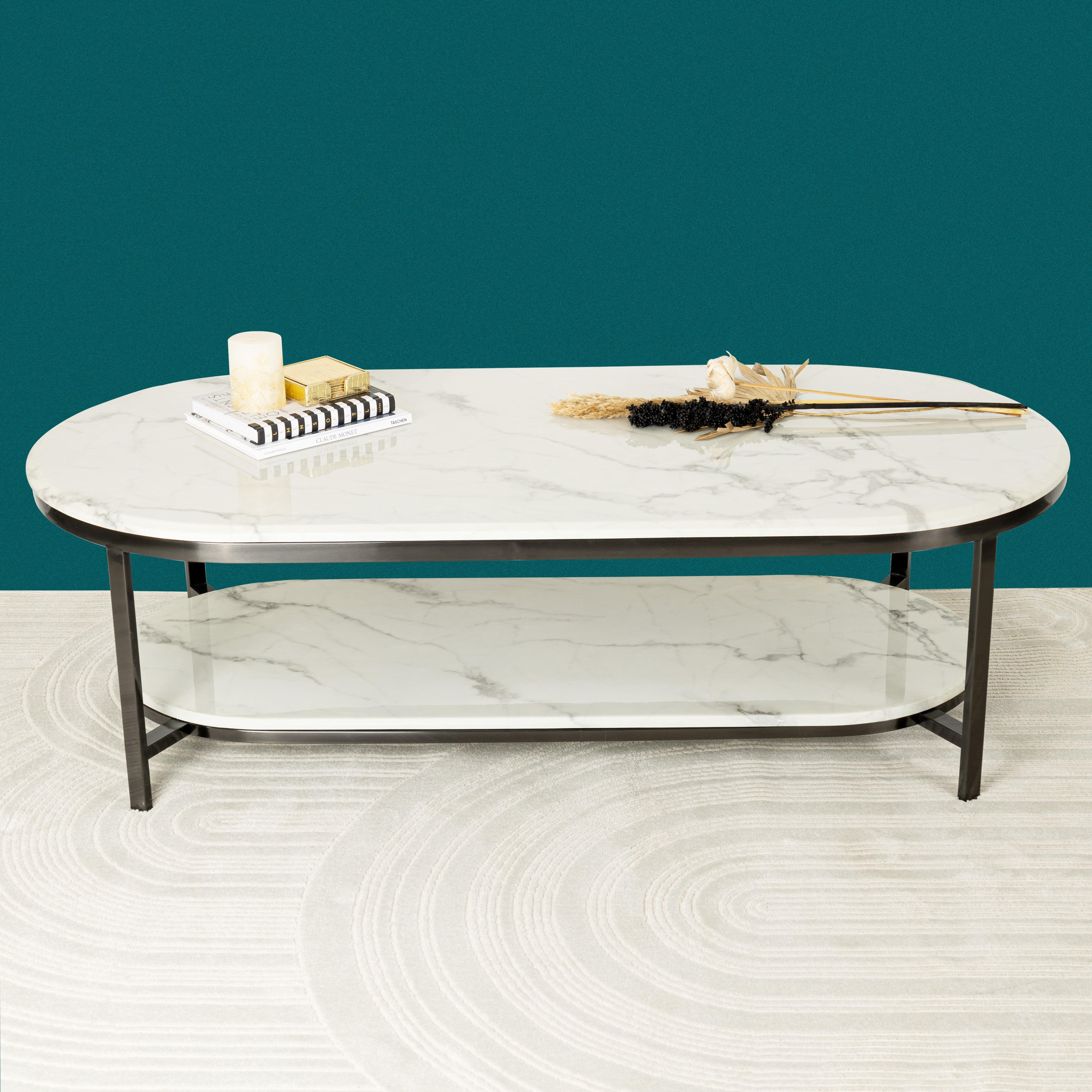 Whispering Essence Coffee Table - Black (STAINLESS STEEL) - Image 4
