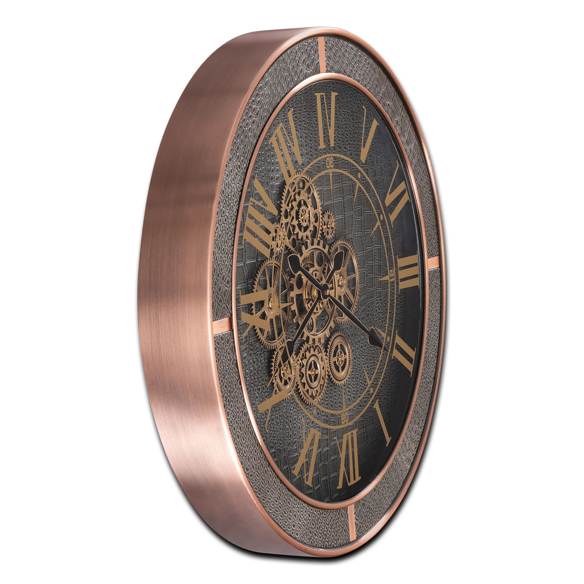 Whispering Wheel Luxury Designer Watches Wall clocks for the Home With Moving Gear Mechanism Buy Wall Clock Online (Steel Body) - Image 3